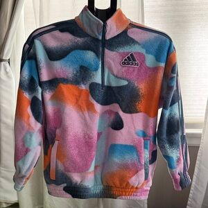 Adidas Colorful Abstract Fleece Pullover